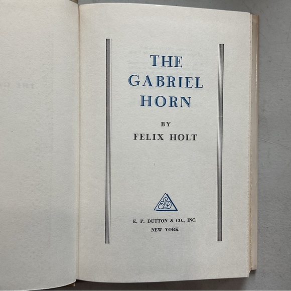 The Gabriel Horn by Felix Holt Vintage Hardcover Book - Picture 3 of 6